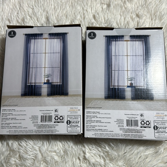 Better Homes & Gardens Solid Fringe 84"Single Curtain Panel - Picture 4 of 7